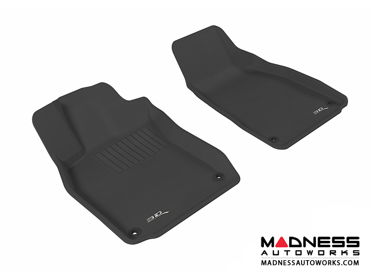 Audi A6/ S6/ RS6 Floor Mats (Set of 2) - Front - Black by 3D MAXpider (2005-2011)